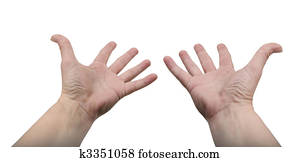 Hands - Reaching out isolated