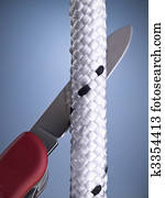 Knife and rope Knife and rope