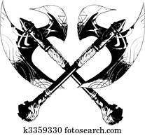 machado batalha, vetorial, desenho
