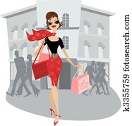 Shopping lady Shopping lady