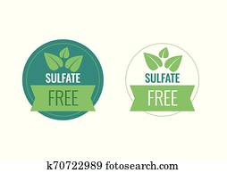 Sulfate, frei, zeichen, oder, briefmarke, symbol. Sulfate, frei, zeichen, oder, briefmarke, symbol.