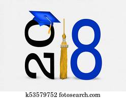 blue 2018 graduation cap with gold tassel blue 2018 graduation cap with gold tassel