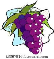 bunches of grapes with leaves bunches of grapes with leaves