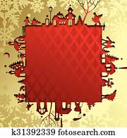Christmas and New Year's frame Christmas and New Year's frame