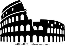 colosseum, rom, silhouette colosseum, rom, silhouette