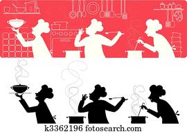 cozinheiros, cozinha