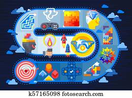 Gamification Motivation Techniques Flat Gamification Motivation Techniques Flat