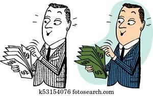 Man Counting Money