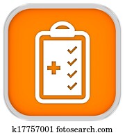 medizinische, prüfliste, zeichen