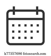 Calendar vector icon Calendar vector icon