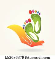 Care feet logo Care feet logo
