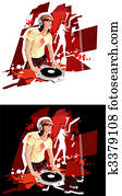 DJ at work DJ at work