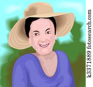 Portrait of a senior lady Portrait of a senior lady