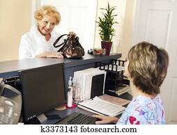 患者, 检查, 在外