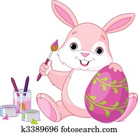 Bunny Painting Easter Egg Bunny Painting Easter Egg