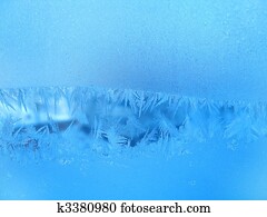 frost on window