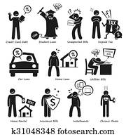 personal, liabilities, pictogram