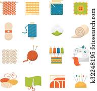 Textile Industry Icons