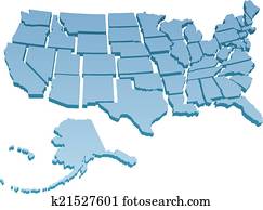 US Map separate United States US Map separate United States