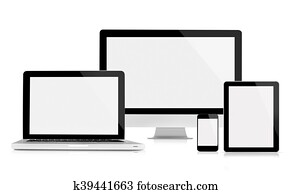 Computer monitor, laptop, tablet and mobile phone Computer monitor, laptop, tablet and mobile phone