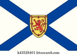 fahne, von, neuschottland, provinz, Canada., vektor, format fahne, von, neuschottland, provinz, Canada., vektor, format