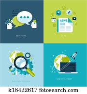 flache, heiligenbilder, für, web, dienstleistungen flache, heiligenbilder, für, web, dienstleistungen