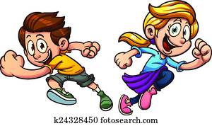 Kids running Kids running