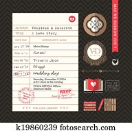 Library card Idea Wedding Invitation Library card Idea Wedding Invitation