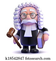 3d Judge holds a gaval and book 3d Judge holds a gaval and book