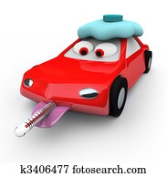 Broken Down Car - Thermometer Broken Down Car - Thermometer