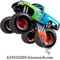 Cartoon Monster Truck Cartoon Monster Truck