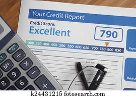 Credit report with score