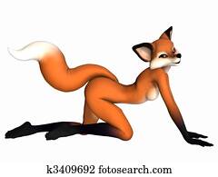 Cute Toon Figure - Fox Cute Toon Figure - Fox