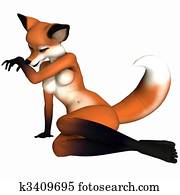 Cute Toon Figure - Fox Cute Toon Figure - Fox