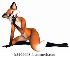 Cute Toon Figure - Fox Cute Toon Figure - Fox
