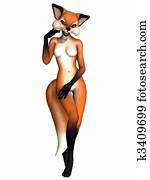 Cute Toon Figure - Fox Cute Toon Figure - Fox