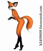 Cute Toon Figure - Fox Cute Toon Figure - Fox
