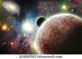 Planets in space Planets in space