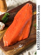 Raw Organic Wild Salmon Filet Raw Organic Wild Salmon Filet