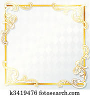 Beautiful rococo wedding frame Beautiful rococo wedding frame