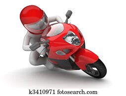 Biker close-up Biker close-up