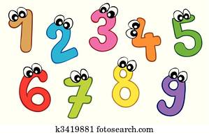 Cartoon numbers