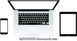 modern laptop, phone, tablet modern laptop, phone, tablet