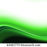 abstrato verde, ondas, fundo