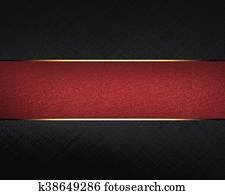 Black texture with red stripes Black texture with red stripes