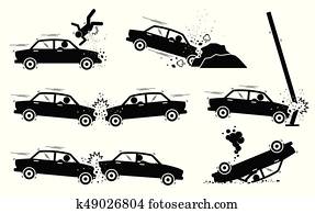 Car Accident and Crash. Car Accident and Crash.