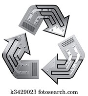 Conceptual Recycling Symbol Conceptual Recycling Symbol