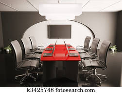 conference room with lcd and laptops 3d conference room with lcd and laptops 3d
