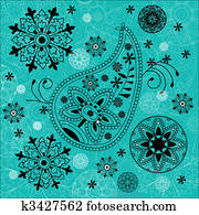 India ornament background. Paisley seamless India ornament background. Paisley seamless
