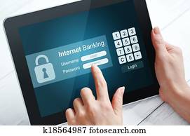 Internet banking concept Internet banking concept